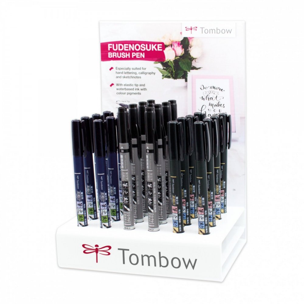 Tombow Flamaster Brush pen Fudenosuke, 24 szt